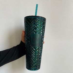 Starbucks dark Green Jeweled Venti Tumblr